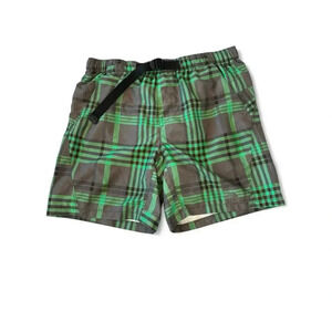 The North Face Men's Shorts Plaid Lined Swim Trunks Outdoors Hiking Fishing L